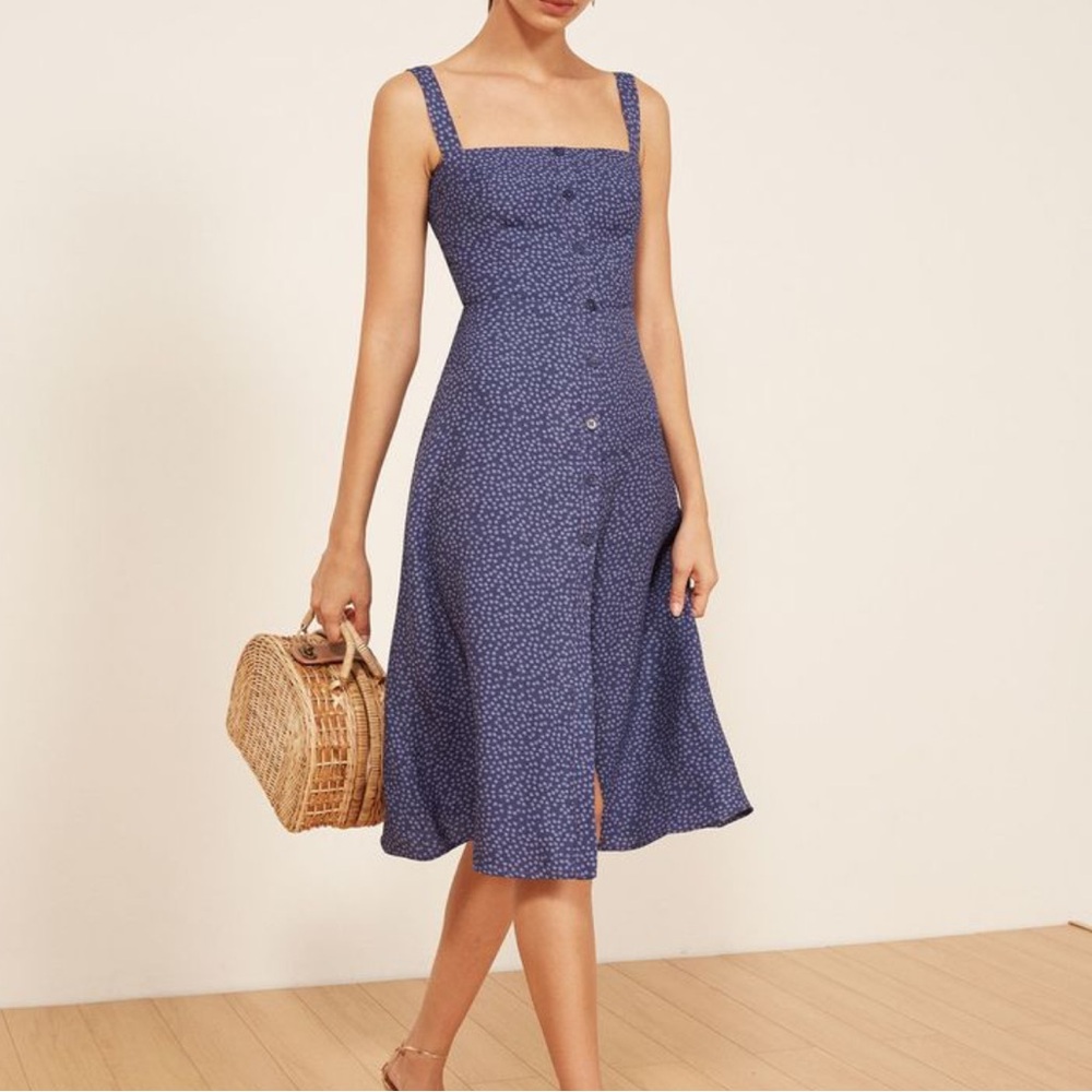 Reformation purple floral dress, 6